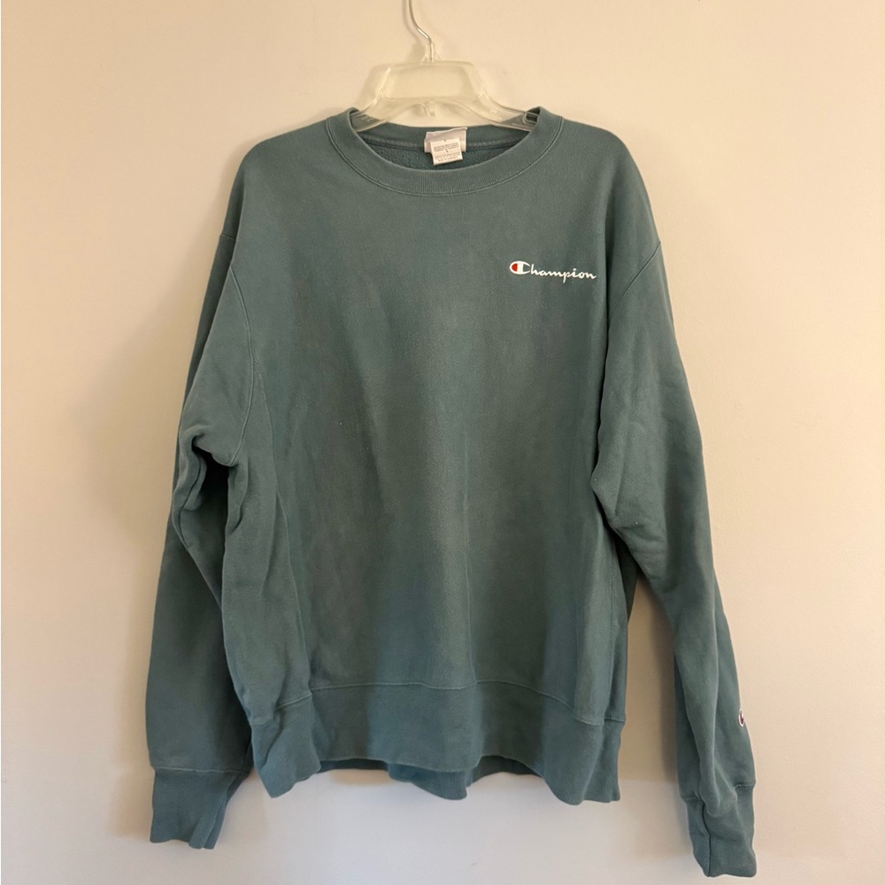 Champion reverse weave Men's Green Sweatshirt L